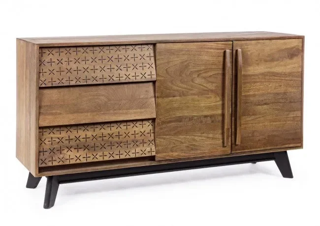 Credenza 2 Ante 3 Cassetti Emira S in Legno