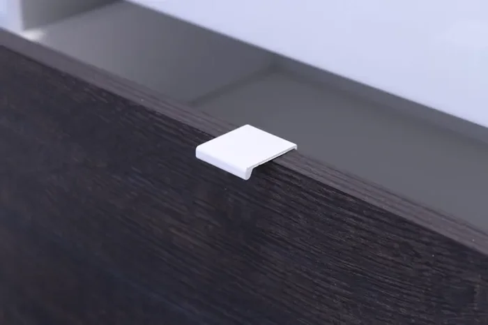 Credenza Mobile da Salotto 3 Porte 160x43x86cm TFT Basic Bianco Lucido Quercia Wengè - immagine 3