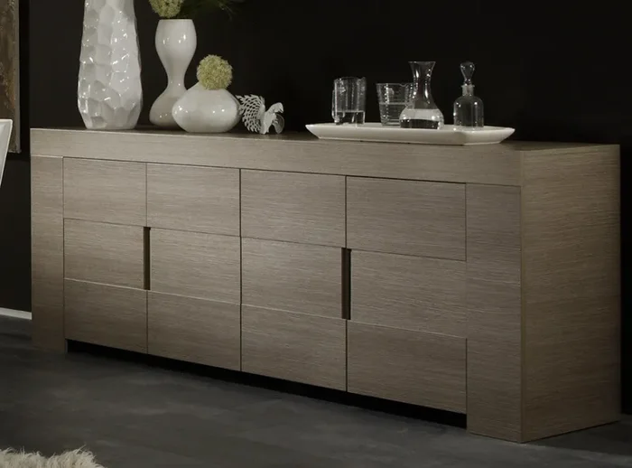 Credenza Mobile da Salotto 4 Porte 210x50x82cm TFT Eos Quercia