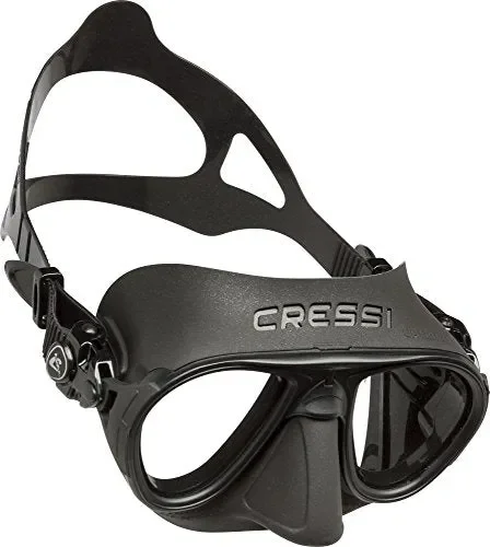 Cressi Calibro Maschera Subacquea con Dispositivo Antifog per Adulti, Nero
