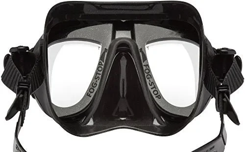 Cressi Calibro Maschera Subacquea con Dispositivo Antifog per Adulti, Nero - immagine 3