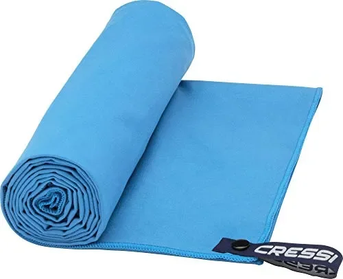 Cressi Fast Drying Towel, Asciugamano Sportivo in 50 x 100 cm, Azzurro