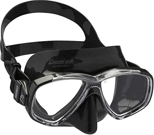 Cressi Perla Mare Premium, Scuba Maschera Snorkel Set, Prodotto in Nero - immagine 2