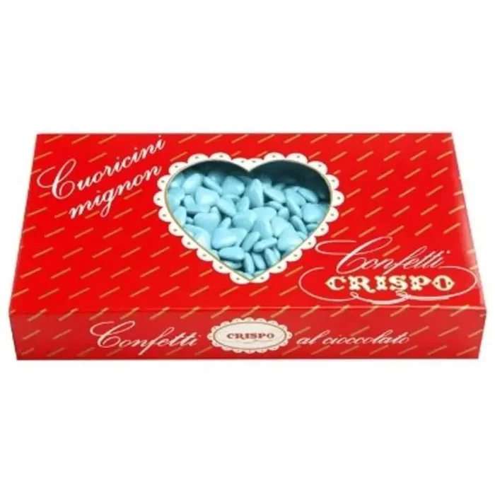 Crispo Confetti 1 kg Cuoricini Celeste Mignon In saldo