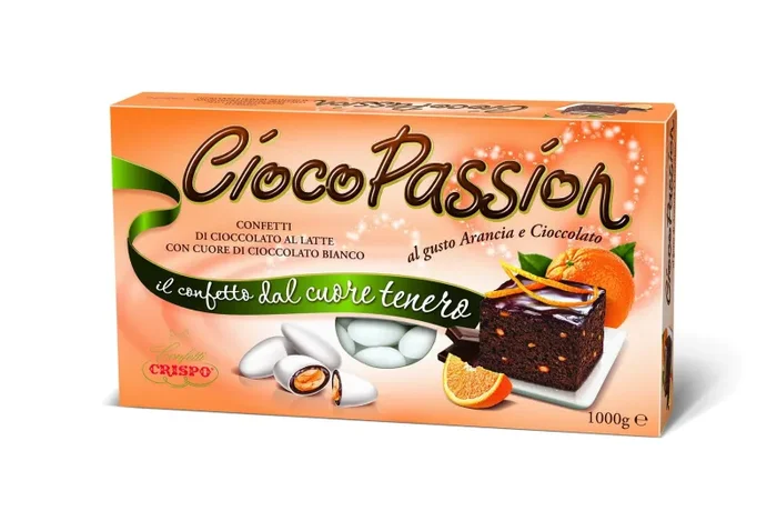 Crispo Confetti Bianco 1 kg Arancia e Cioccolato Ciocop.