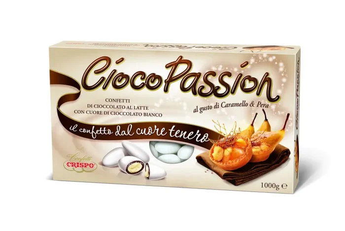 Crispo Confetti Bianco 1 kg Caramello e Pere Ciocop.