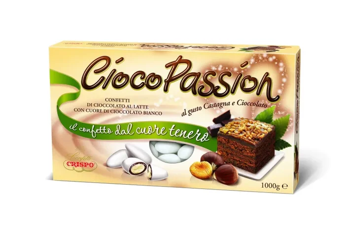 Crispo Confetti Bianco 1 kg Castagna Ciocop.