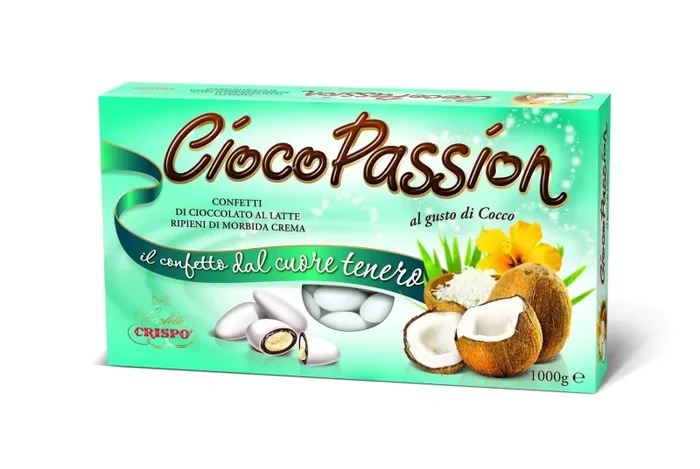 Crispo Confetti Bianco 1 kg Cocco Ciocop.