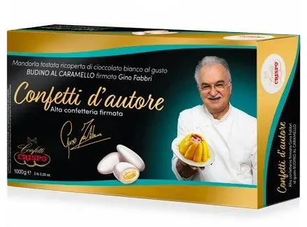 Crispo Confetti Bianco 1 kg Confetti Budino al Caramello D’Autore