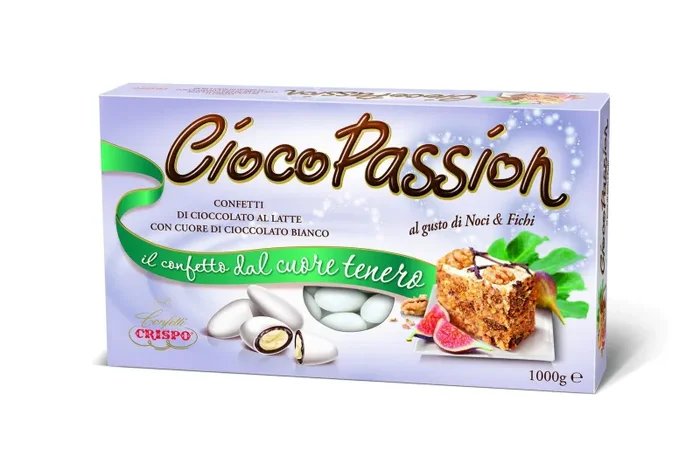 Crispo Confetti Bianco 1 kg Noci e Fichi Ciocop.