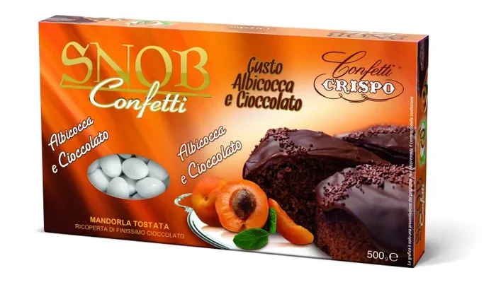 Crispo Confetti Bianco 500 gr Albicocca e Cioccolato