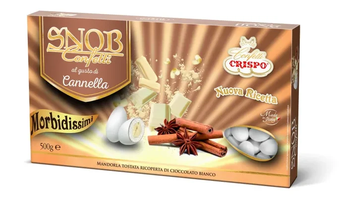 Crispo Confetti Bianco 500 gr Cannella Fornitura