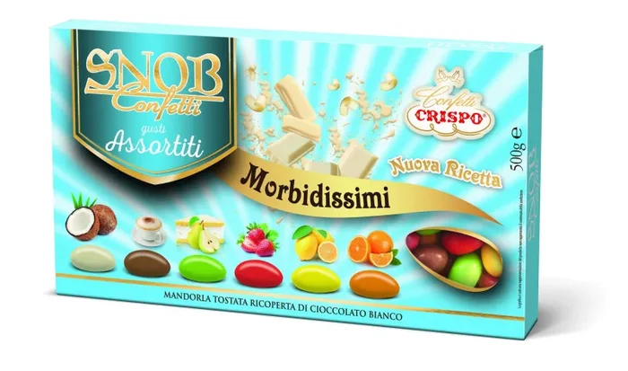 Crispo Confetti Bianco 500 gr Frutta Gusti Assortiti