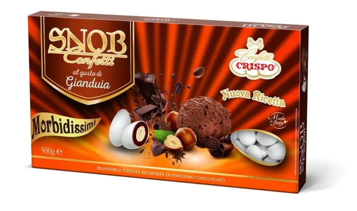 Crispo Confetti Bianco 500 gr Gianduia Sconti
