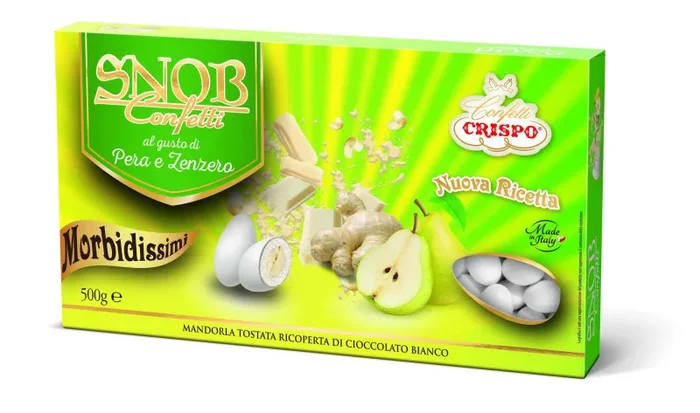 Crispo Confetti Bianco 500 gr Pera e Zenzero