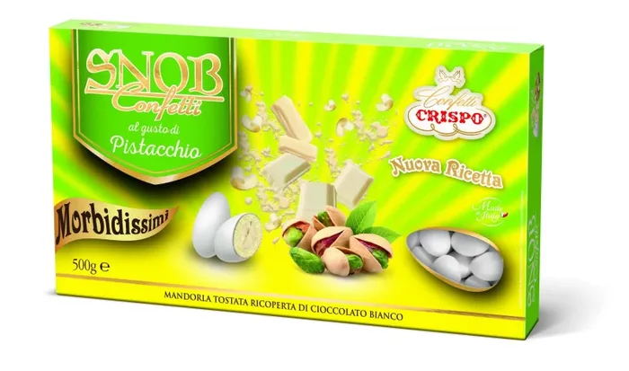 Crispo Confetti Bianco 500 gr Pistacchio