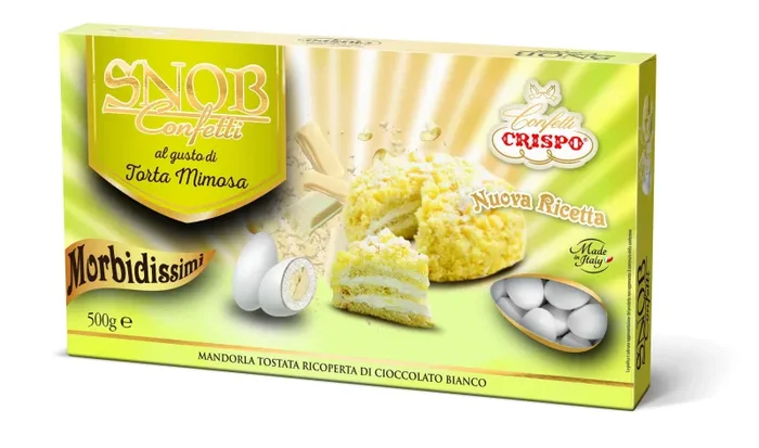 Crispo Confetti Bianco 500 gr Torta Mimosa