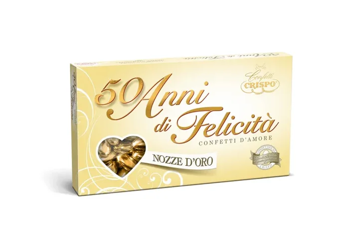 Crispo Confetti Oro 500gr Anniversario 50