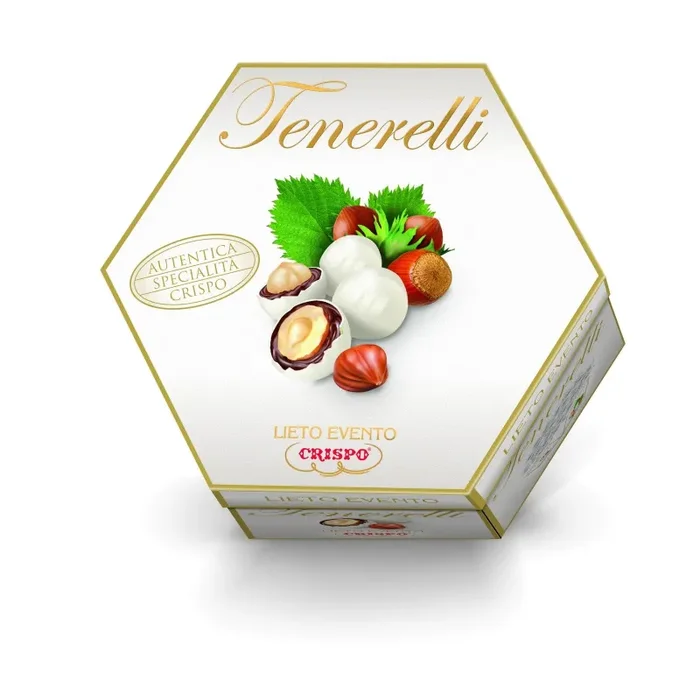 Crispo Confetti Tenerelli 500 gr Bianco con Nocciola