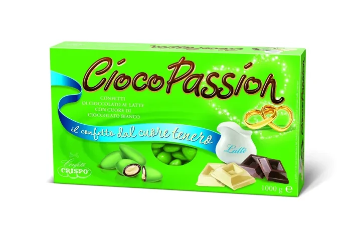 Crispo Confetti Verde 1 kg Ciocop.