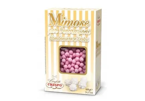 Crispo Mimose di Zucchero Rosa 400 gr