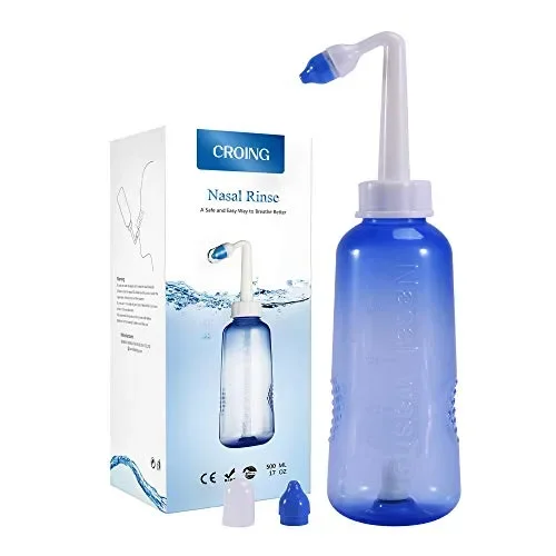CROING (500ml bottiglia) Irrigatore Nasale Manuale per Lavaggi Nasali Neti…