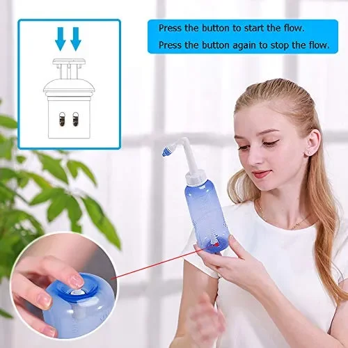 CROING – 300ml Bottiglia + 80 Pacchetto di Sale – neti pot – Irrigatore… - immagine 2