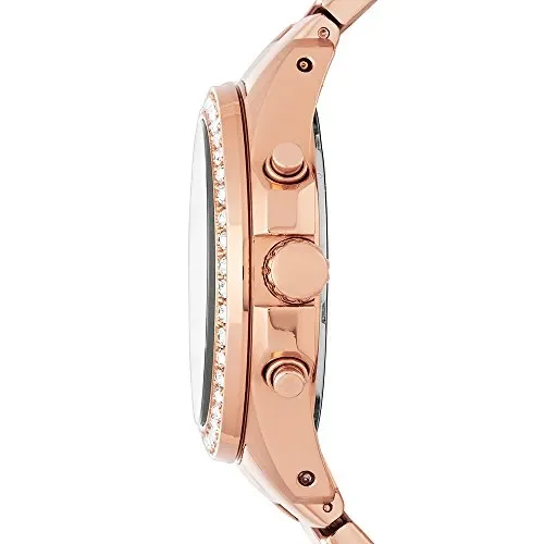 CRONOGRAFO FOSSIL OROLOGIO CHRONO DONNA ACCIAIO IP ROSE GOLD CRISTALLI DATA… - immagine 2