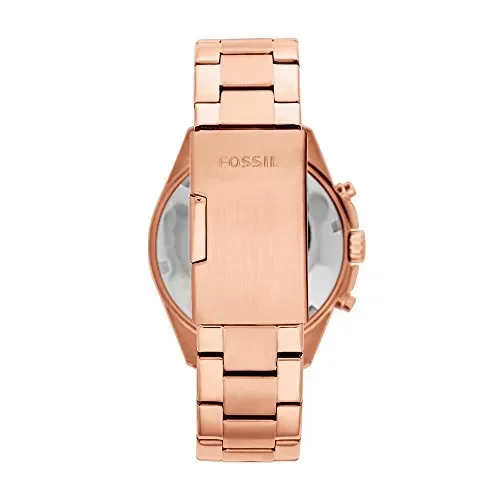 CRONOGRAFO FOSSIL OROLOGIO CHRONO DONNA ACCIAIO IP ROSE GOLD CRISTALLI DATA… - immagine 3