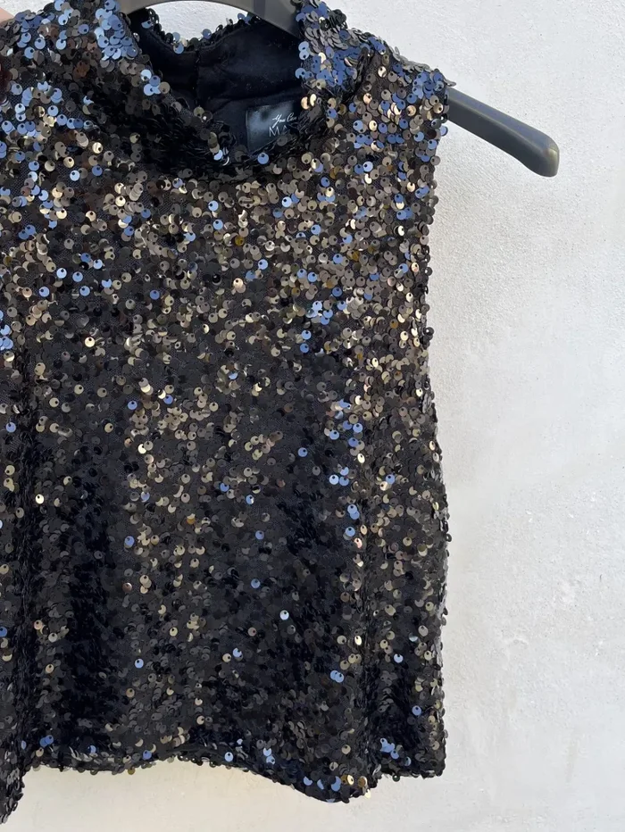 CROP TOP PAILLETTES