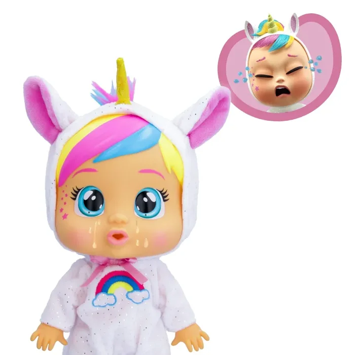 Cry Babies Loving Care Fantasy Dreamy | Bambola interattiva che piange lacrime vere, con pigiama intercambiabili – Bambola giocattolo funzionale per bambini dai 18 mesi in su - immagine 3