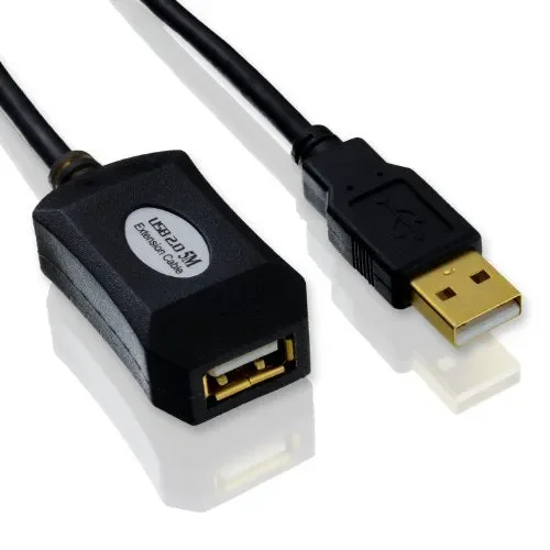 CSL – 10m Cavo Prolunga USB – Processore Interno per amplificazione del Nero