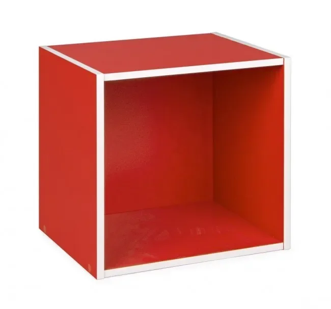 Cubo Composite in Legno Rosso