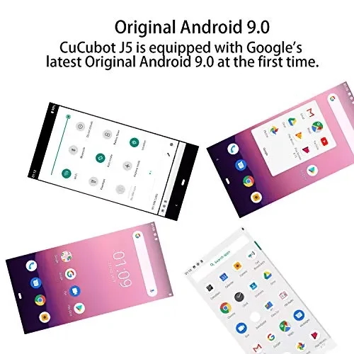 CUBOT J5 Android 9, 5.5 Pollici, Supporto Face ID, RAM 2GB ROM 16GB, Sfumato Online - immagine 3