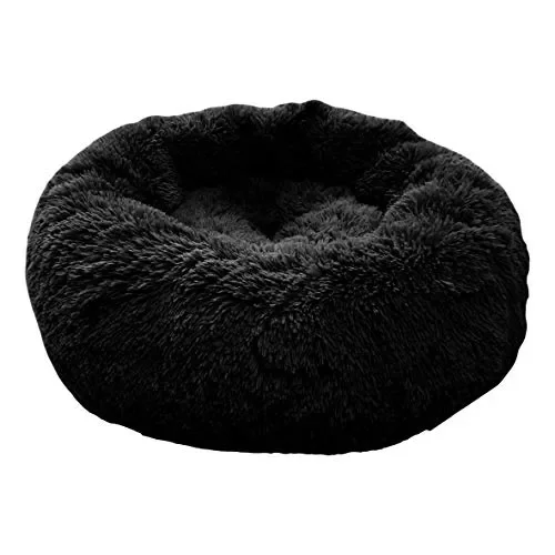 Cuccia per cani e gatti, esclusiva e morbida cuccia Diametro 70 cm, Nero