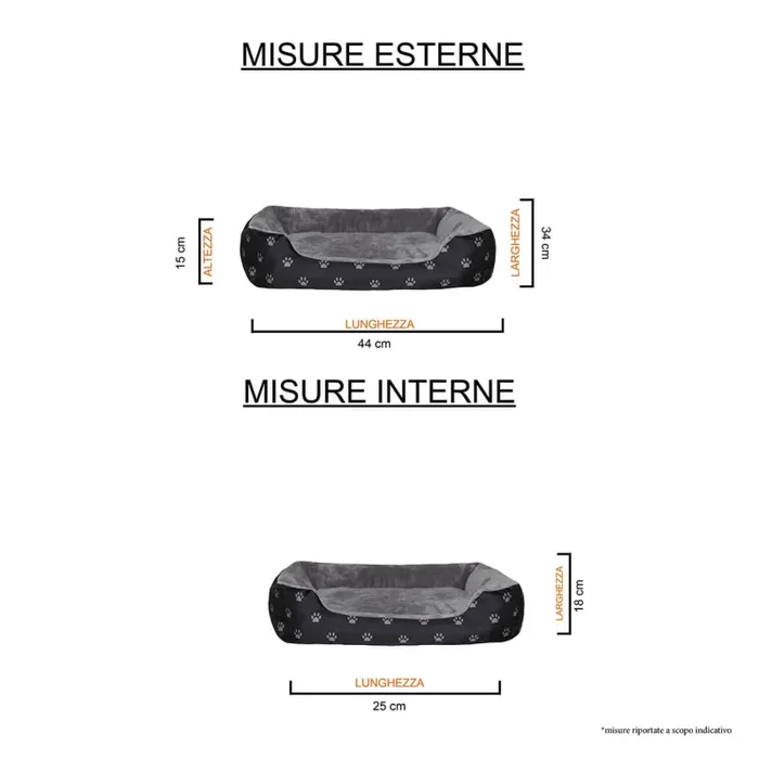 Cuccia per Cani e Gatti in Poliestere Pluto Varie Misure - immagine 3