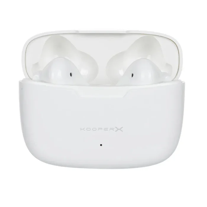 Cuffie Auricolari Wireless con Custodia per Ricarica Kooper Bianco - immagine 3