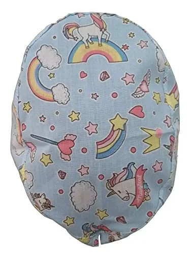 Cuffietta chirurgica Unicorns per capelli corti, chirurgo, dentista,… - immagine 3
