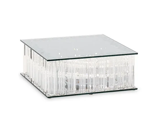 Cupido&Co. Alzata Vetro con Led 250 x 250 Mm H 100 Mm