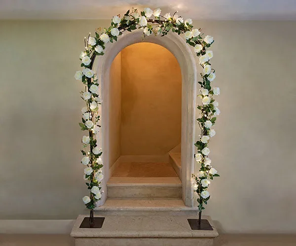 Cupido&Co. Arco Rose Bianco 180 LED H 2.300 Mm L 1.300 Mm