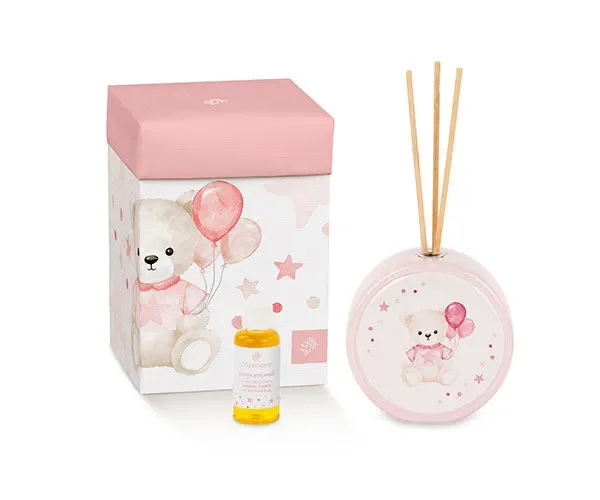 Cupido&Co. Diffusore Orsetto con Palloncini Rosa H 90 Cm 50 Ml con Scatola