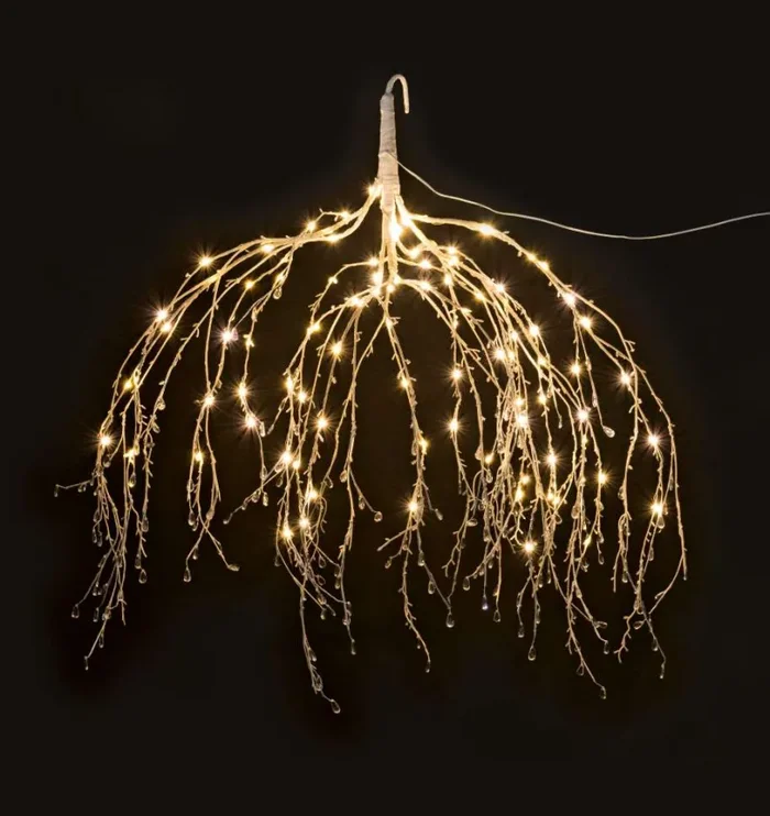 Cupido&Co. Lampadario Natale Bianco con Gemme D 900 Mm 112 Led