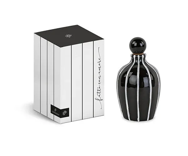 Cupido&Co. Oliera 400 Ml D 95 Mm H 165 Mm Nera Bianco con Scatola