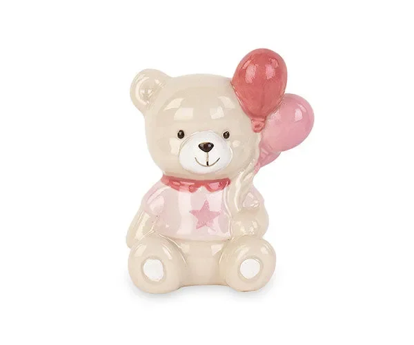 Cupido&Co. Orsetto con Palloncini Rosa H 70 Cm