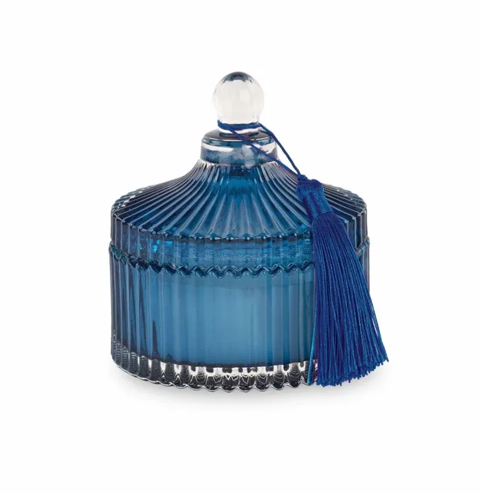 Cupido&Co. Potiche Candela con Nappa D 105 Mm H 120 Mm Blu