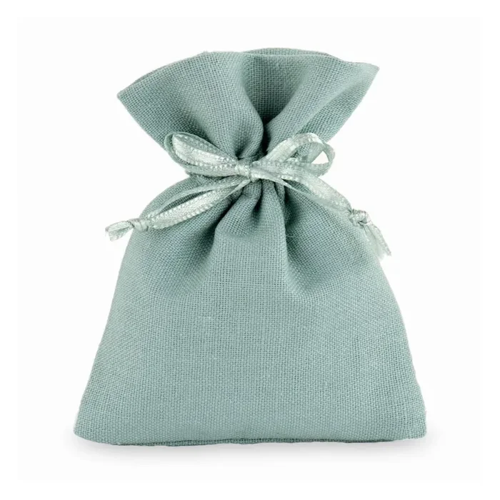 Cupido&Co. Sacchetto Portaconfetti 8 x H 10 Cm Colore Eucalipto 12 PZ