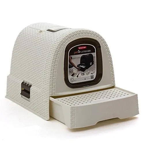 Curver Lettiera per Gatto, Bianco , 51 x 39 x 39 cm - immagine 2