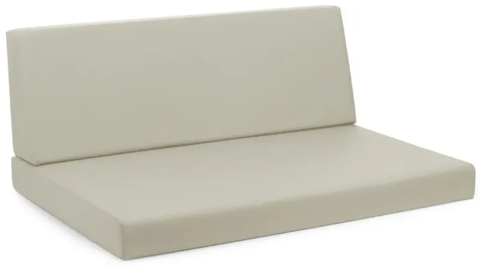 Cuscini per Pallet 120×80 cm Seduta e Schienale in Similpelle Mariotti Reforma Beige - immagine 2