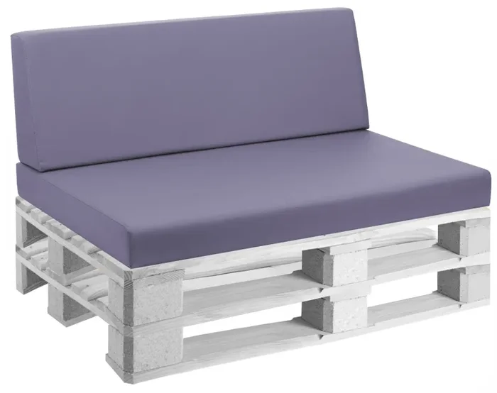 Cuscini per Pallet 120×80 cm Seduta e Schienale in Similpelle Mariotti Reforma Lilla Online ora