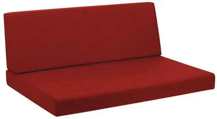 Cuscini per Pallet 120×80 cm Seduta e Schienale in Similpelle Mariotti Reforma Rosso - immagine 2